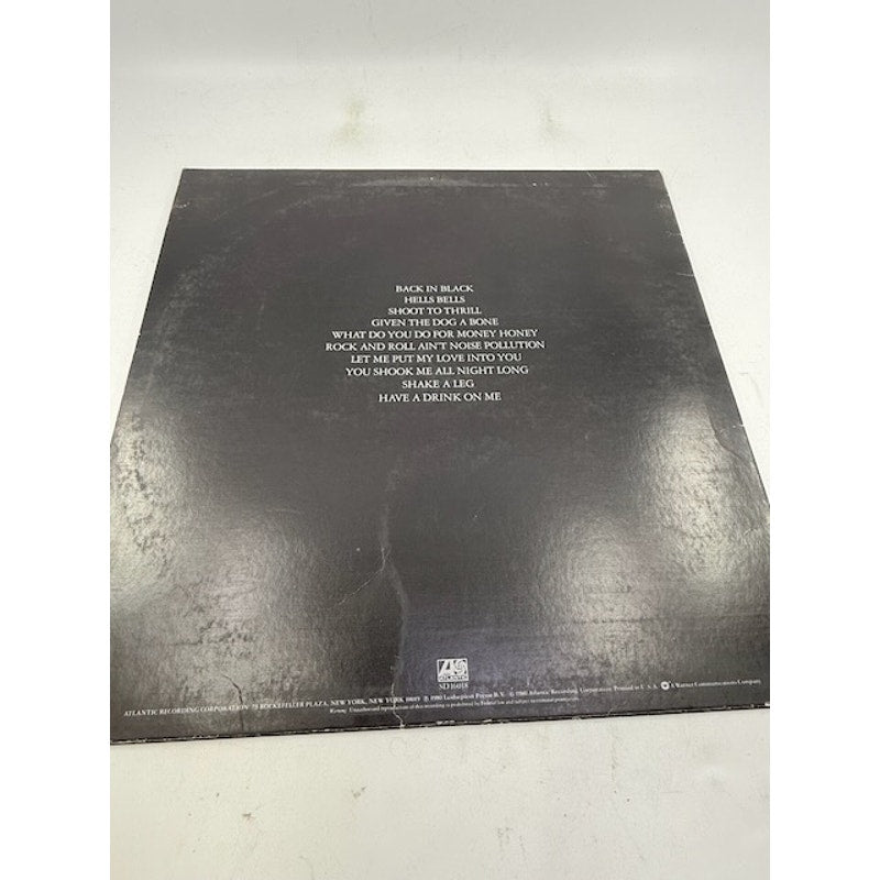 AC/DC - Back In Black Vinyl Album Record
