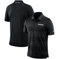 Nike Oakland Raiders Sideline Performance Polo Striped Shirt Gray Mens M