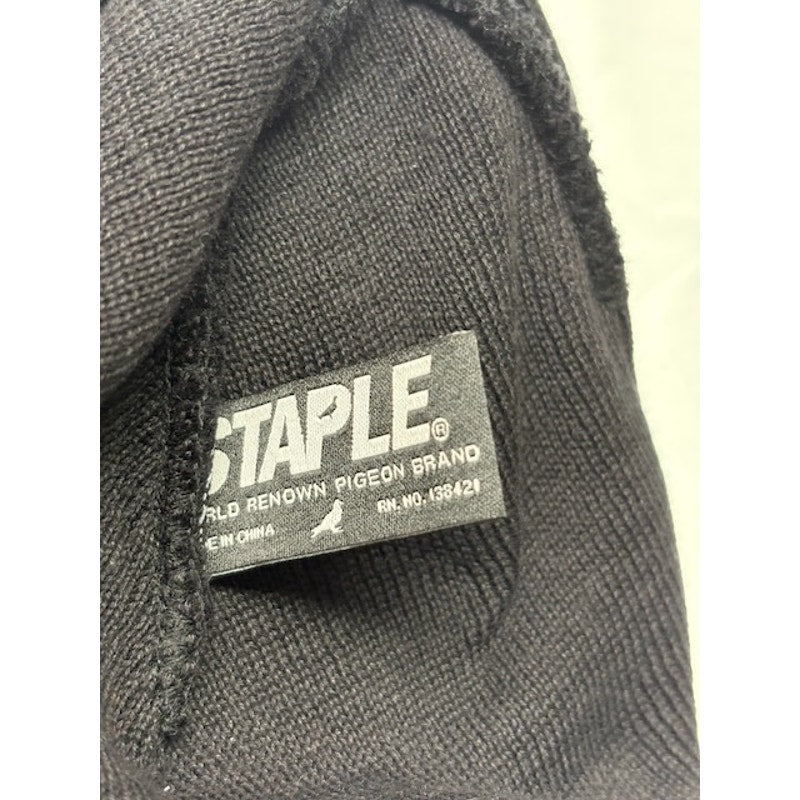 Staple STPL Pigeon Knit Beanie Hat Streetwear Black Unisex Adult OSFA