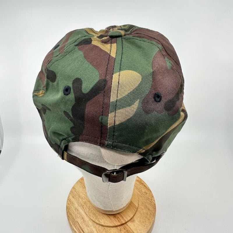 Yupoong The Classics Flexfit Camo Dad Cap Adjustable Fit Brown Green Mens OS