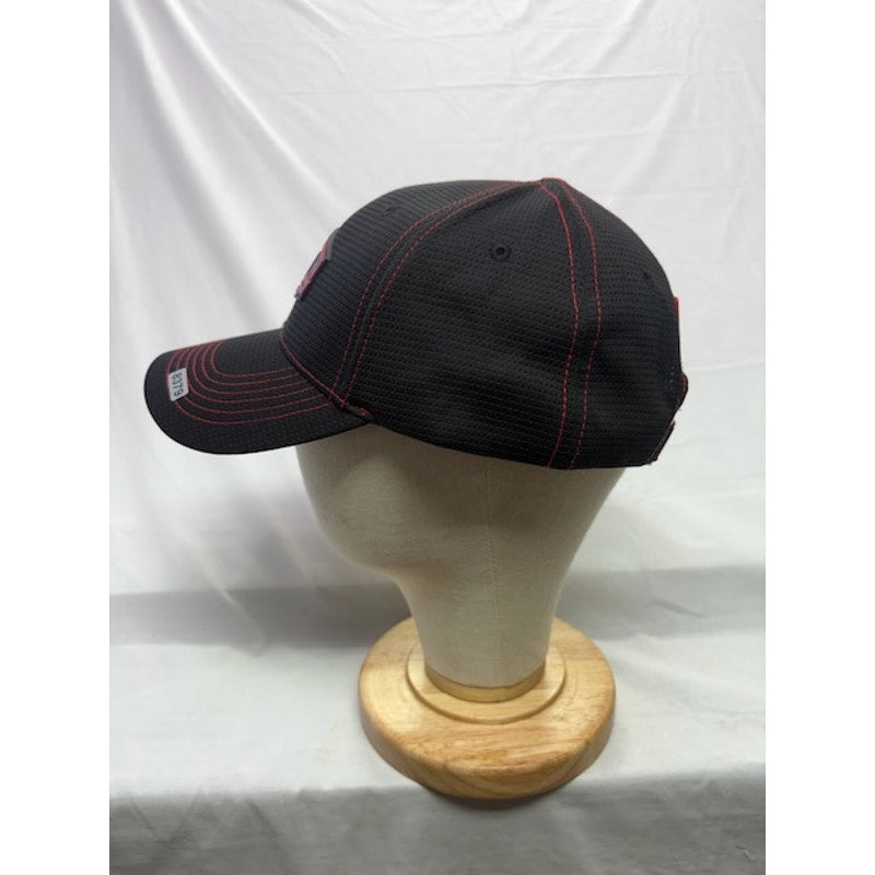 Bull Armory Adjustable Hat Performance Mesh Tactical Cap Black Red Adult OS