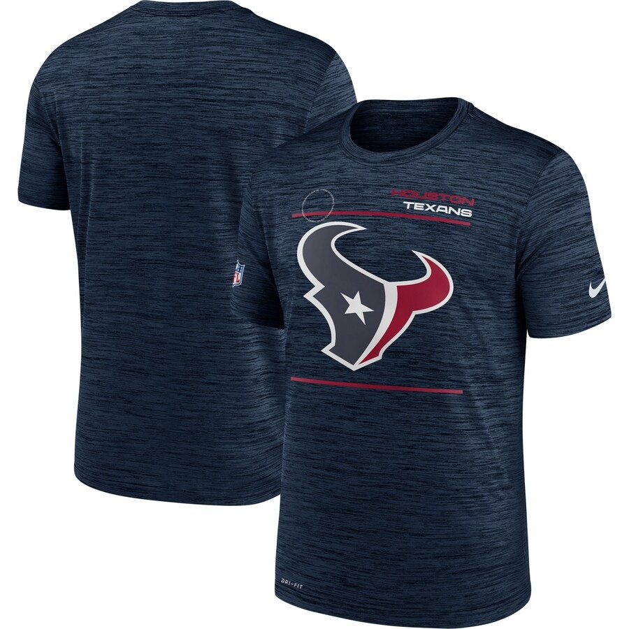 Nike Dry Houston Texans Sideline Velocity Legend Performance T-Shirt Navy Mens Size L