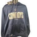 New Era NFL Dallas Cowboys Fleece Pullover Hoodie Relaxed Fit Navy Mens XXL