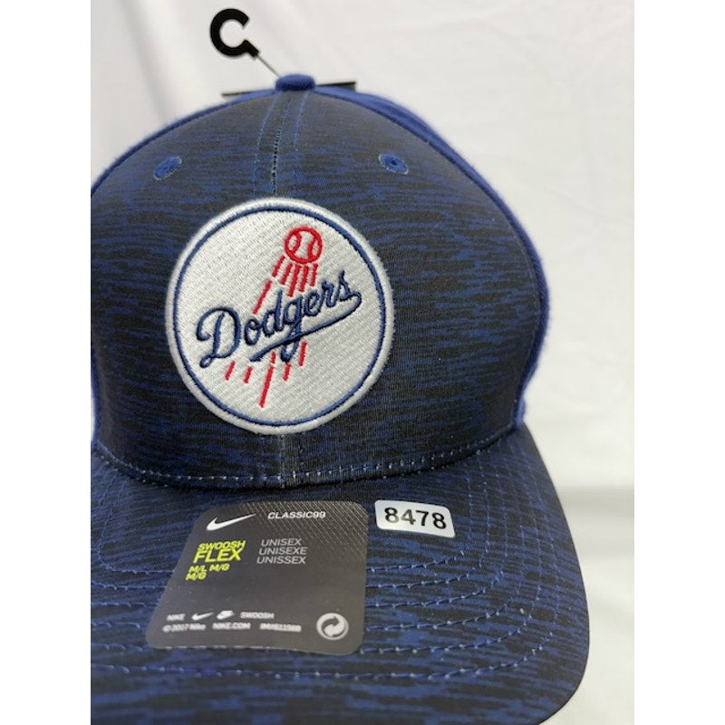 Nike Los Angeles Dodgers Dri-FIT Flex Hat MLB Patch Logo Navy Blue Unisex OS