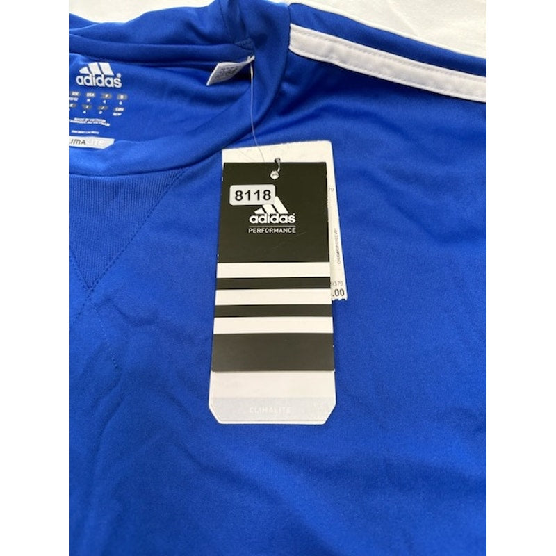 Adidas Core 11 Training Soccer Jersey Unisex Cobalt/White Stripes Size M