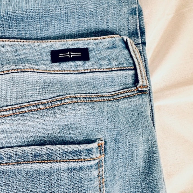 Liverpool Carter Crop Straight Jeans Release Hem Denim Blue Womens Size 16