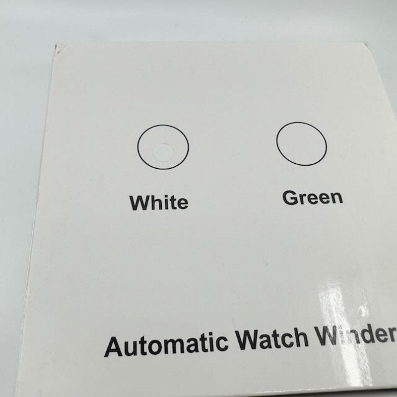 XKIC Automatic Watch Winder Box Craft for Single Watch YBQ01 White
