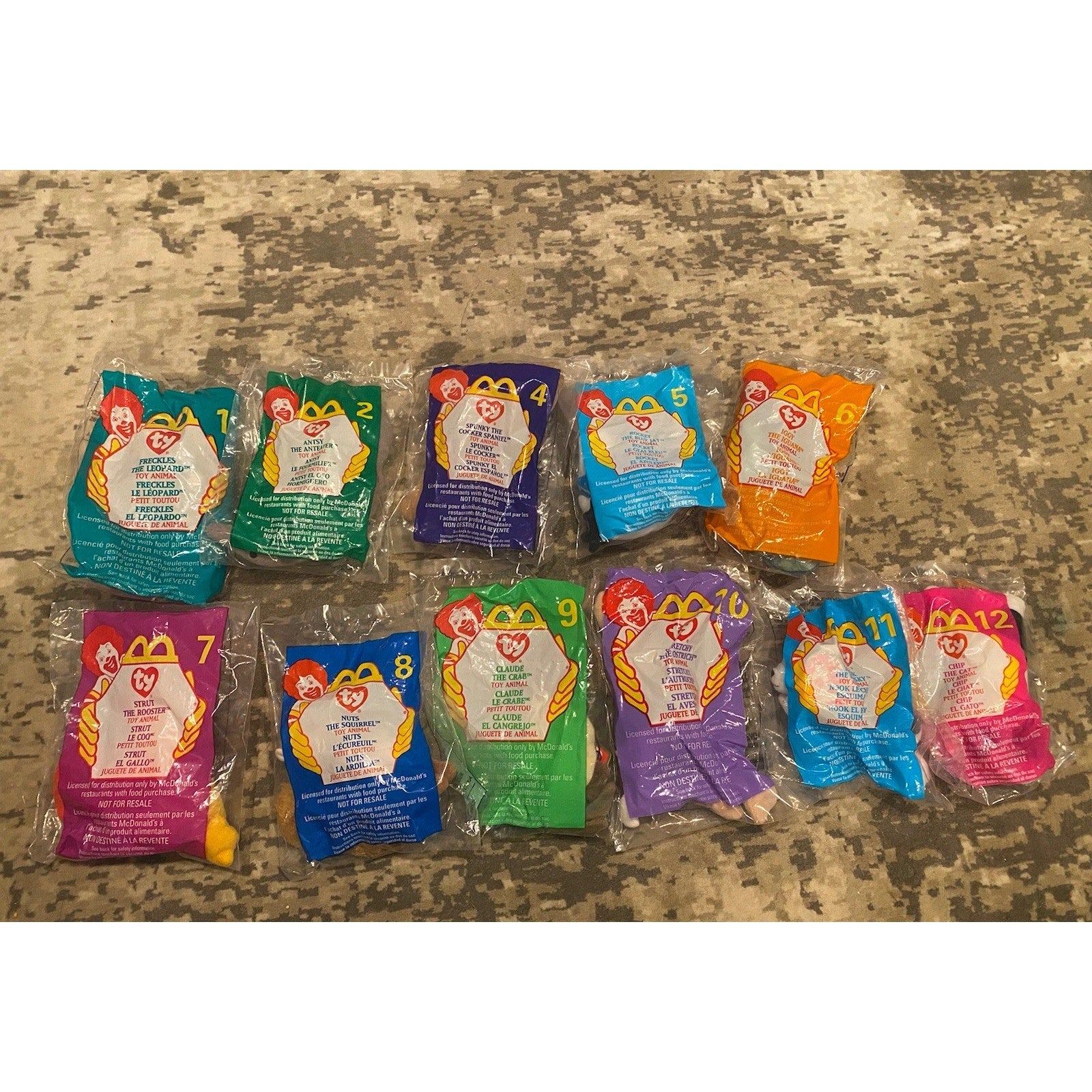 McDonald’s 1999 TY Beanie Babies 1-12; Missing 3