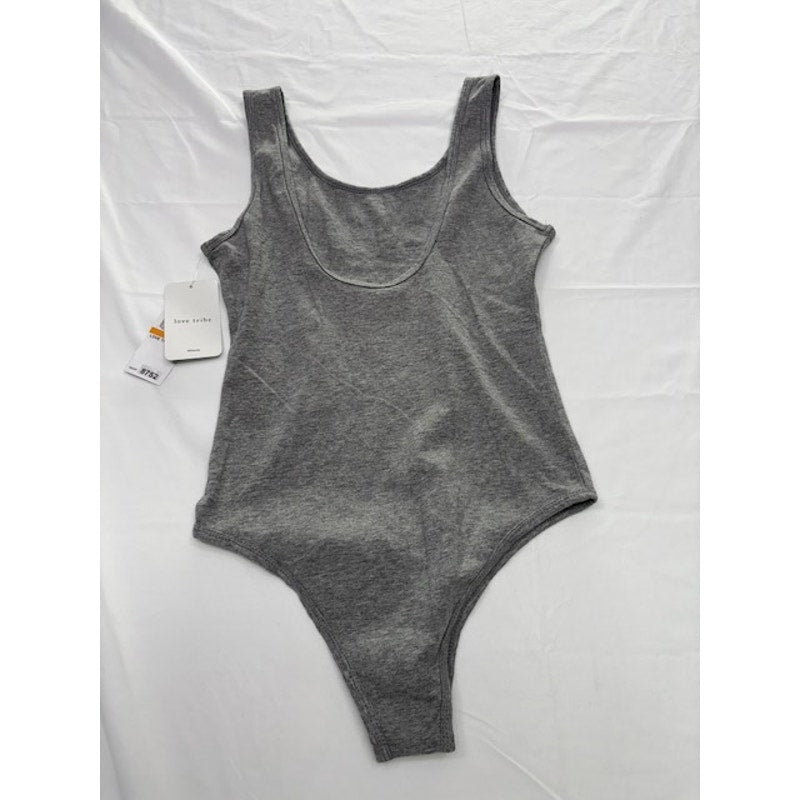 Disney Jasmine Royal Highness Graphic Bodysuit Scoop Neck Gray Women Size S