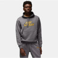 Nike Flight MVP Jumpman Fleece Pullover Hoodie Relaxed Fit Gray Mens Large