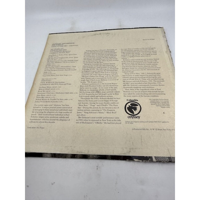 Paul Robeson – Songs Of Free Men • Spirituals 1968 Vinyl Album Record