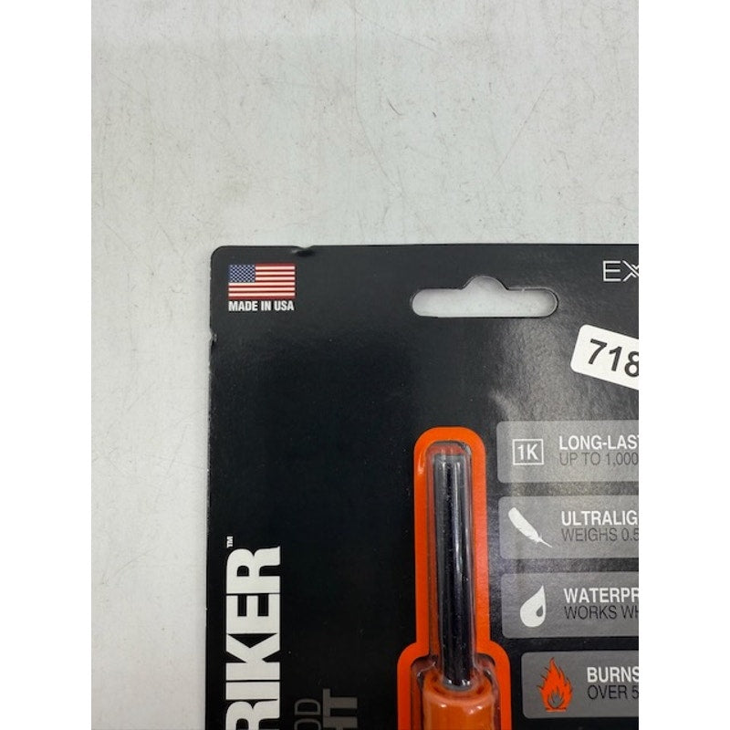 Exotac polySTRIKER XL Fire Starter Waterproof With Lanyard Orange/Black