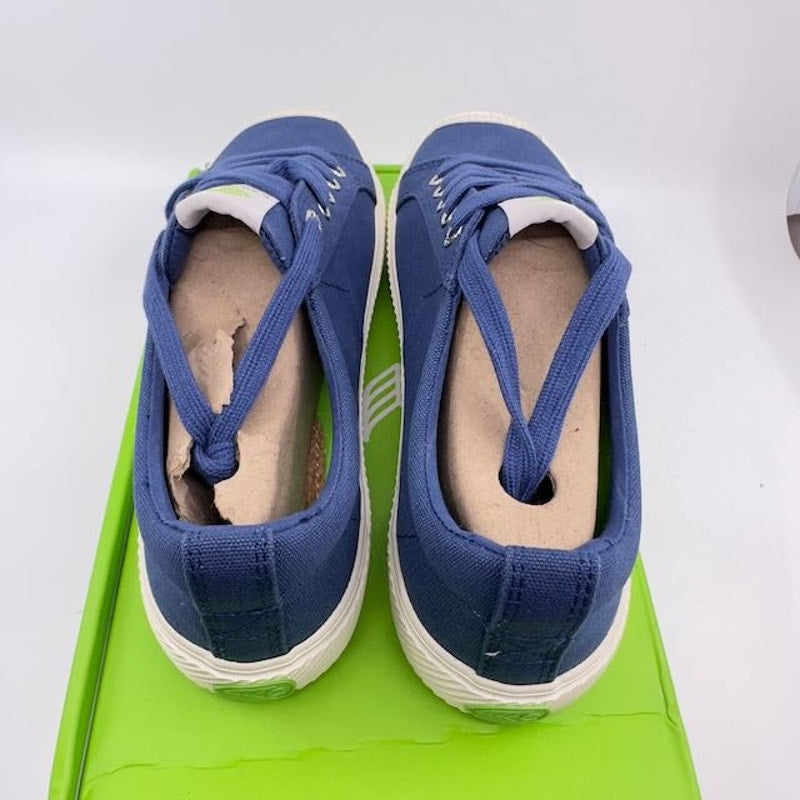 Cariuma Oca Low Top Lace Up Canvas Sneakers Shoes Shadow Blue Unisex W7.5 M6