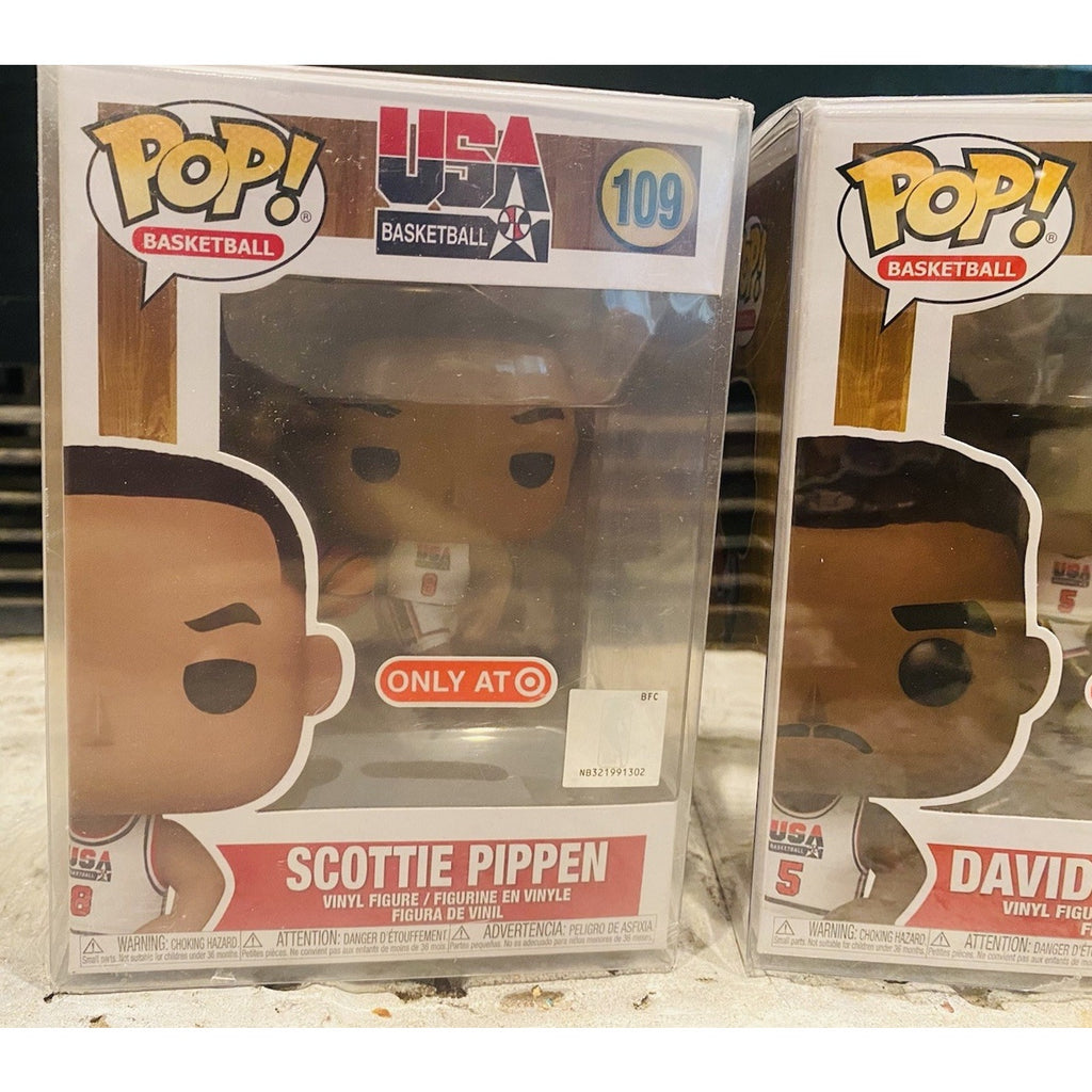 Funko Pop David Robinson 111 & Scottie Pippen 109 USA Basketball