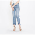 Silver Jeans Vintage High Rise Ankle Straight Jeans Medium Indigo Womens 24