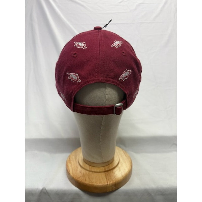 New Era 9TWENTY Adjustable Cap Arkansas Razorbacks Baseball Cap Red Womens OSFM