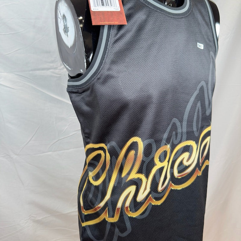 Mitchell & Ness NBA Big Face 4.0 Fashion Tank Chicago Bulls Black Size Medium