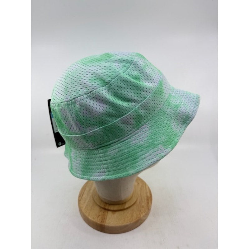 Nike Tie Dye Mesh Bucket Hat Dri-FIT Lightweight Green White Womens Size M/L