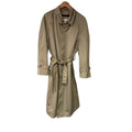 London Fog Vintage Trenchcoat Full-Zp Classic Old Money Luxury Tan Womens Sz 44