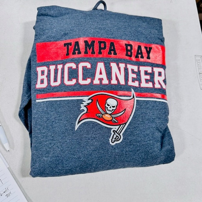 Campus Colors Tampa Bay Buccaneers Hoodie Sweatshirt Gray Mens Size XL