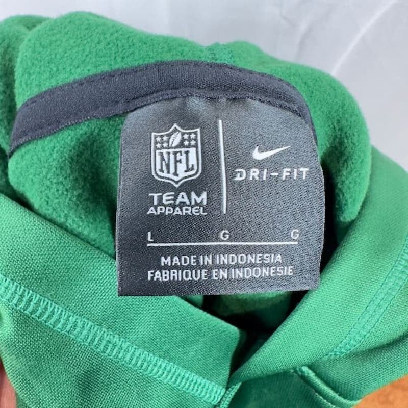 Nike NFL New York Jets Primary Logo Performance Pullover Hoodie Green Boys L