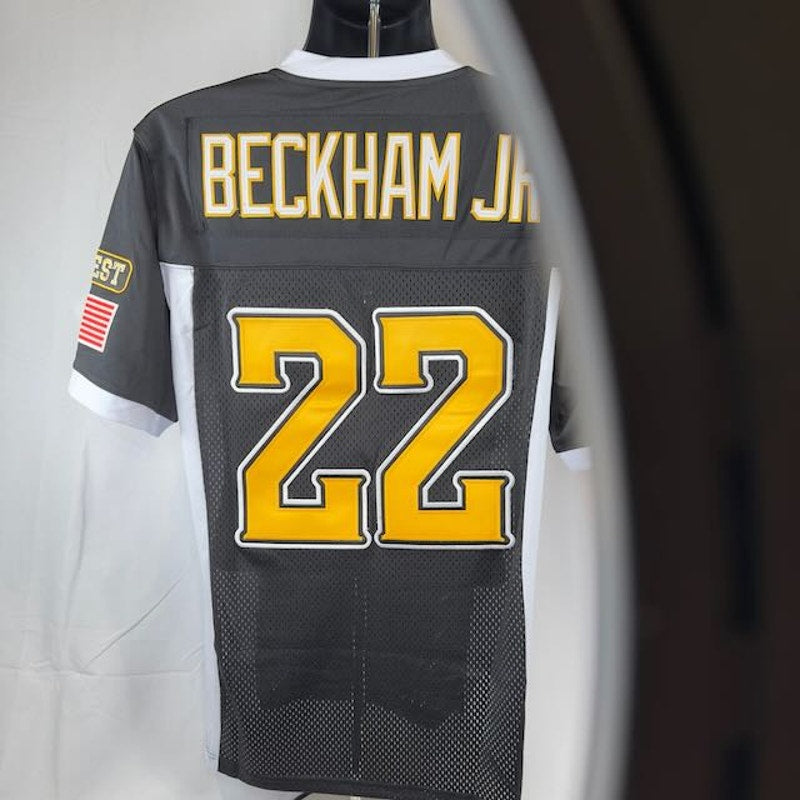Headgear US Army Odell Beckham Football Jersey Short Sleeve Black Mens Size M