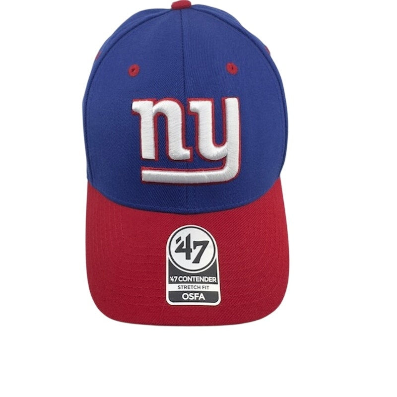 '47 Contender New York Giants Baseball Cap Stretch Fit Blue Red Mens OSFA