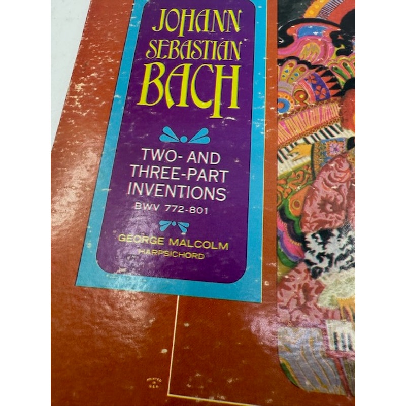 Johann Sebastian Bach, George Malcolm – Two- And Three-Part Inventions Vinyl