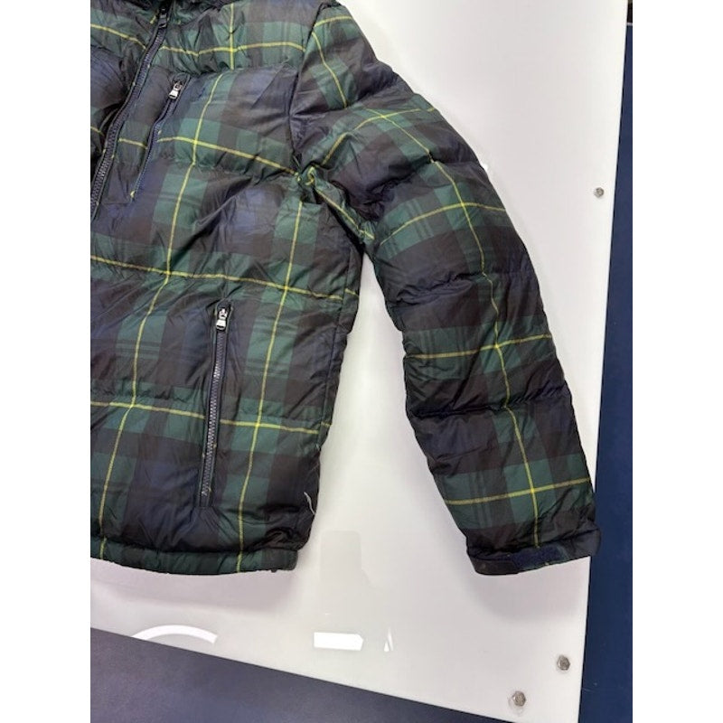 POLO Ralph Lauren Plaid Down Filled Hooded Puffer Jacket Green/Multi Mens XL