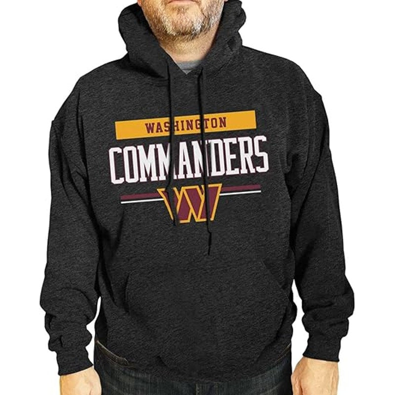 Campus Colors Washington Commanders Hoodie Sweatshirt Gray Mens Size M