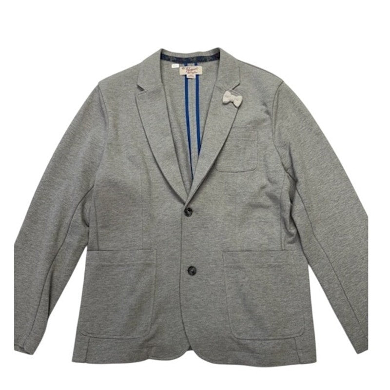 Penguin Sport Jacket Two Button Front Elbow Patch Wool Blend Gray Mens Size XXL
