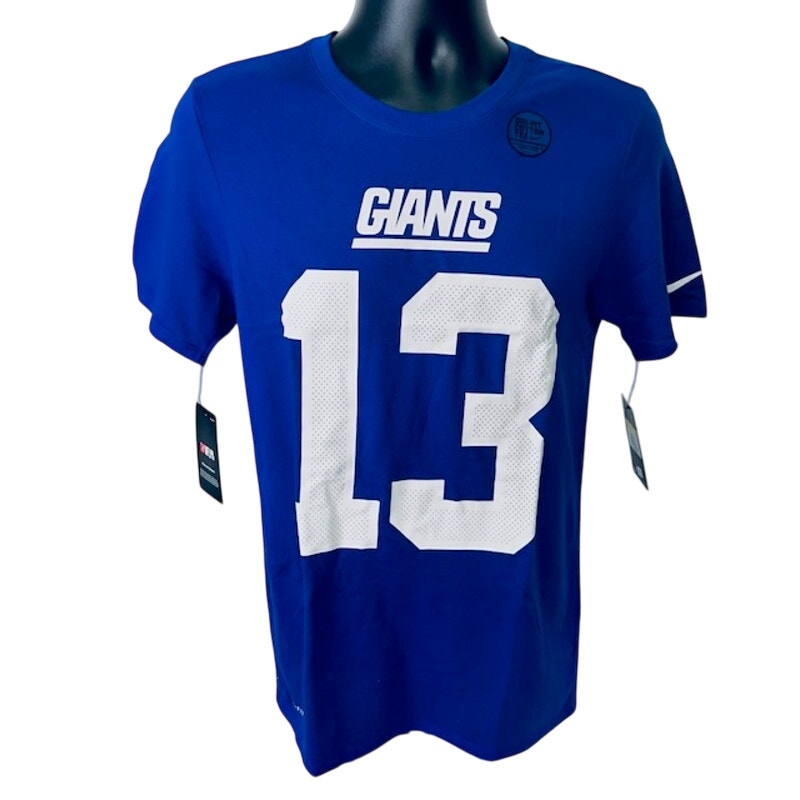 Nike Odell Beckham Jr New York Giants Player Pride 3.0 T-Shirt Blue Mens S