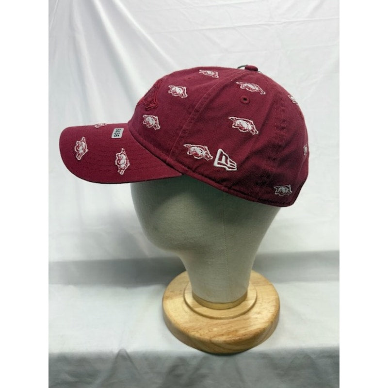 New Era 9TWENTY Adjustable Cap Arkansas Razorbacks Baseball Cap Red OSFM