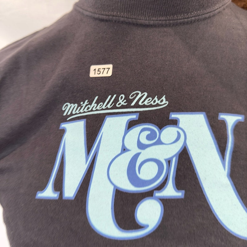 Mitchell & Ness Mens Branded M&N Heavyweight Graphic S/S Tee Black Small