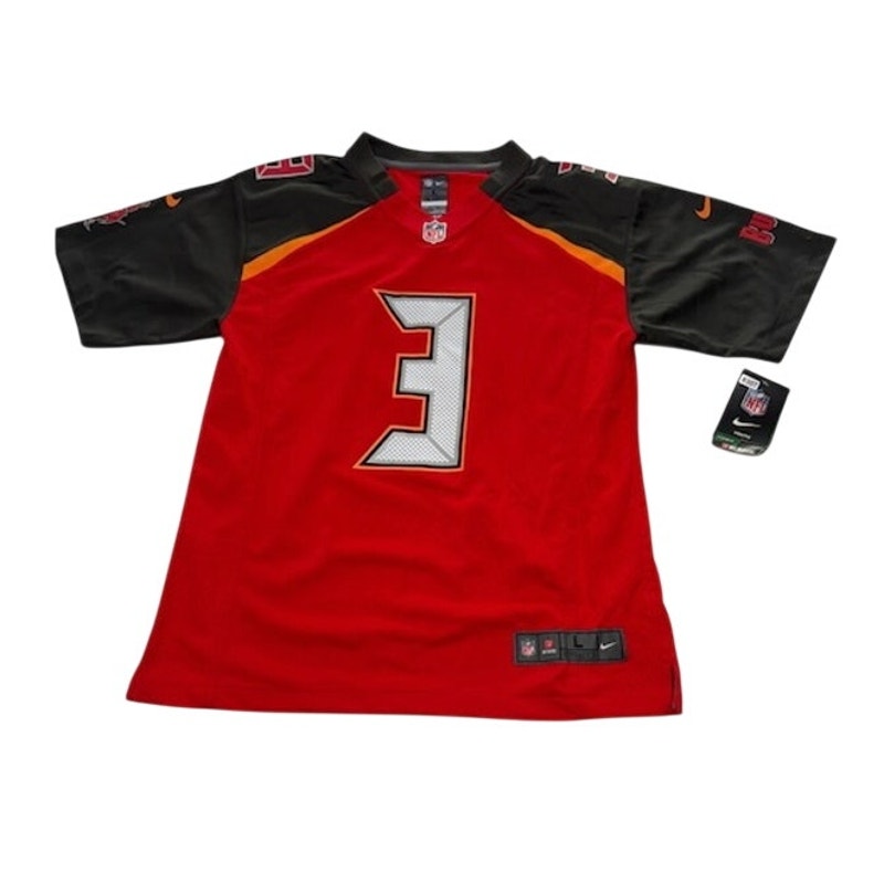 Nike Jameis Winston #3 Tampa Bay Buccaneers Game Jersey Youth Red Size L