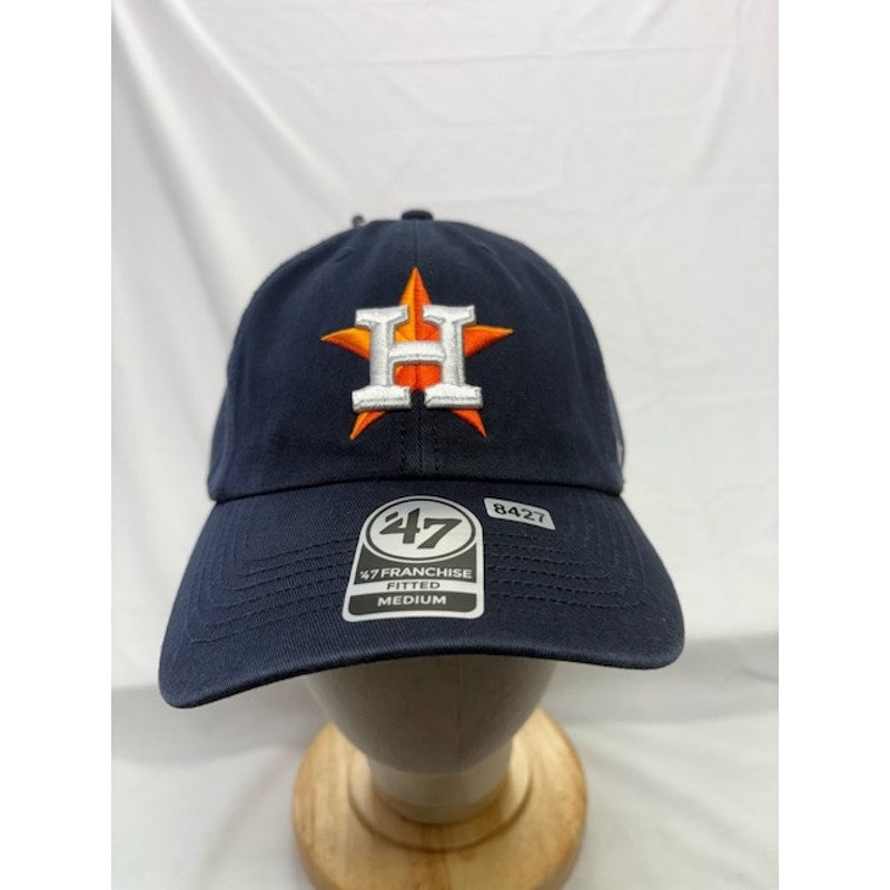 47 Brand Houston Astros Baseball Cap Franchise Fitted Navy Blue Mens Size M