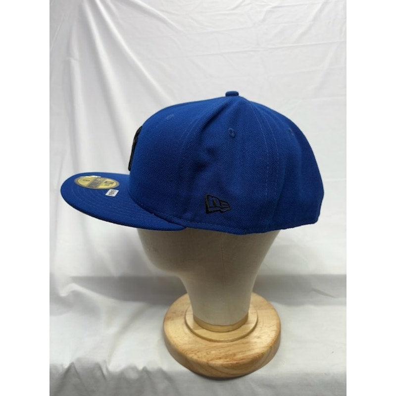 New Era 59FIFTY New York Yankees Fitted Cap Black Logo Blue Mens OSFM