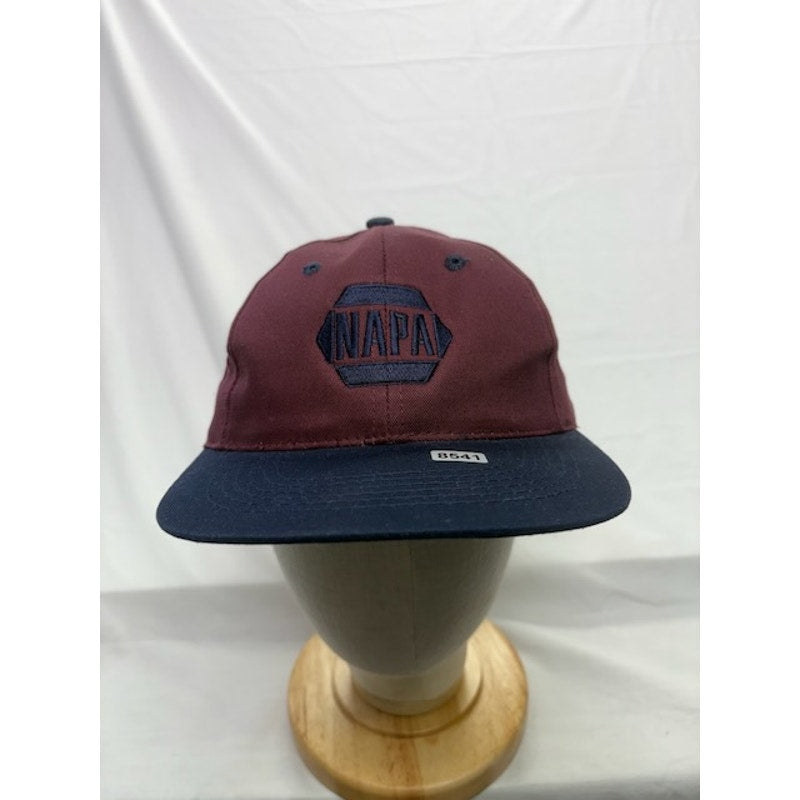 Sportsman NAPA Auto Parts Snapback Hat Cotton Cap Burgundy Navy Adult OSFA
