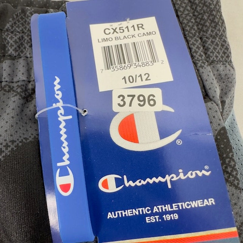 Champion Limo Sweat Shorts Pull On Pockets Camouflage Black Boys 10/12