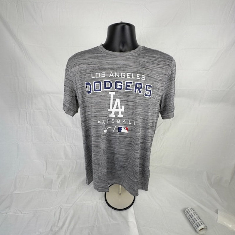 Nike MLB LA Dodgers Velocity On-Field Performance T-Shirt Dri-Fit Gray M