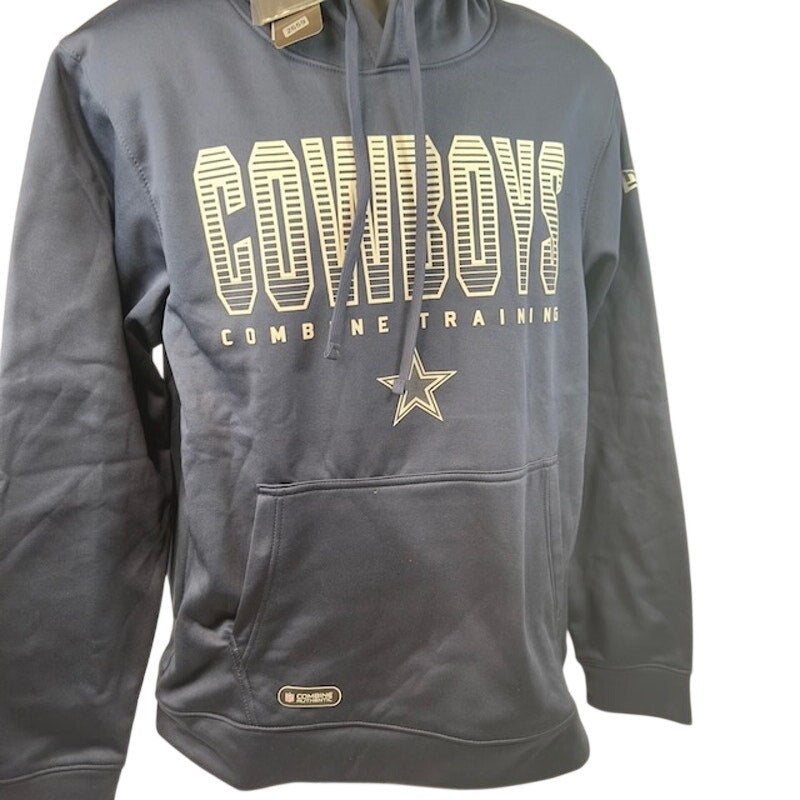 New Era NFL Dallas Cowboys Fleece Pullover Hoodie Relaxed Fit Navy Mens Size L