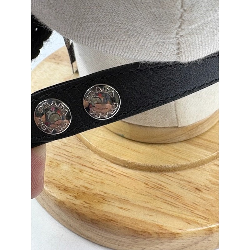 PRADA Fur Trapper Hat Ear Flap Winter Cap Authentic Black Unisex Size XL