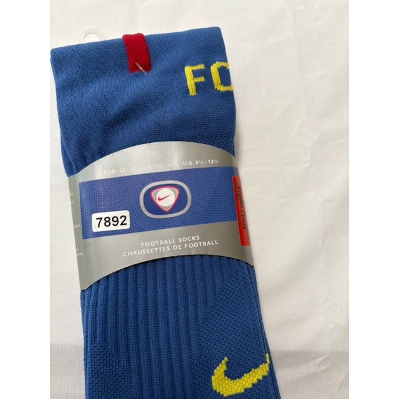 Nike Football Socks Knee High Length Blue/Yellow Adult Unisex Size 8.5-12.5