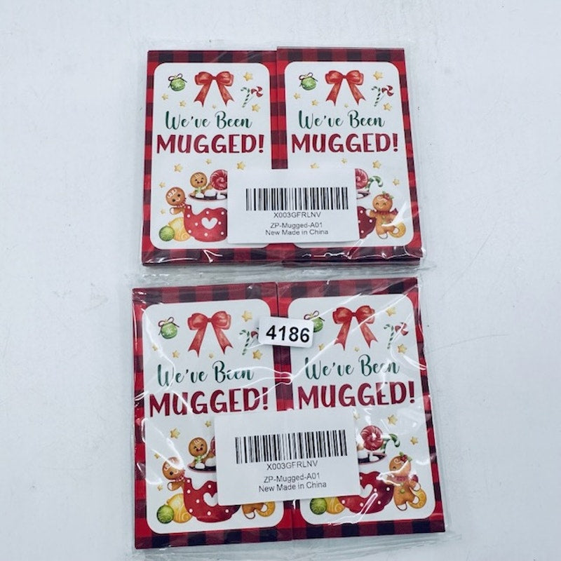 Christmas Party Game, We’ve Been MUGGED Game Card Holiday Decorations