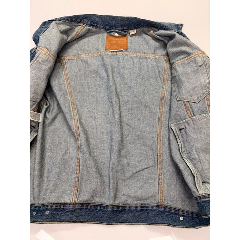 Levi's Skyline Denim Trucker Jacket Button-Up Vintage Fit Blue Womens Size XL