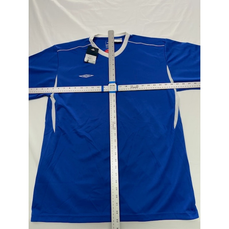 Umbro Azul Jersey Shirt Short Sleeve Crewneck Royal Blue/White Mens Size L