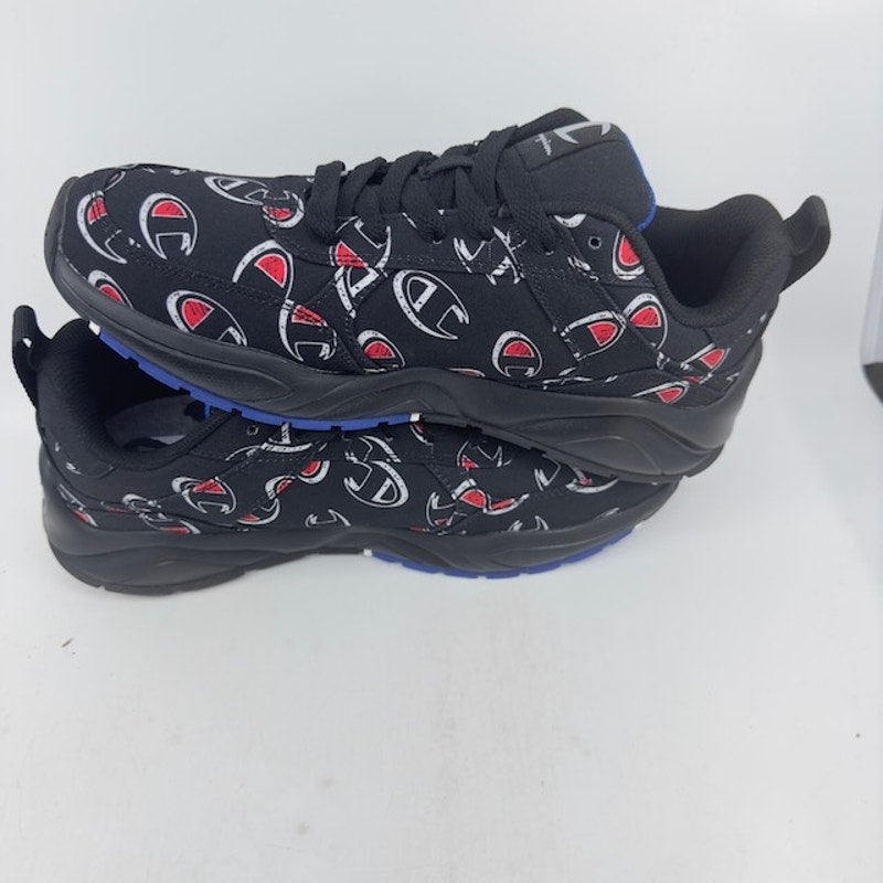 Champion 93EIGHTEEN Repeat C Sneaker CPS10033M All Over Logo Black Mens Size 10