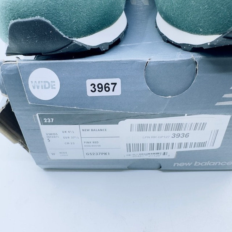New Balance 515 V3  Classic Sneakers Low Top Lace Up White Green Boys 5W