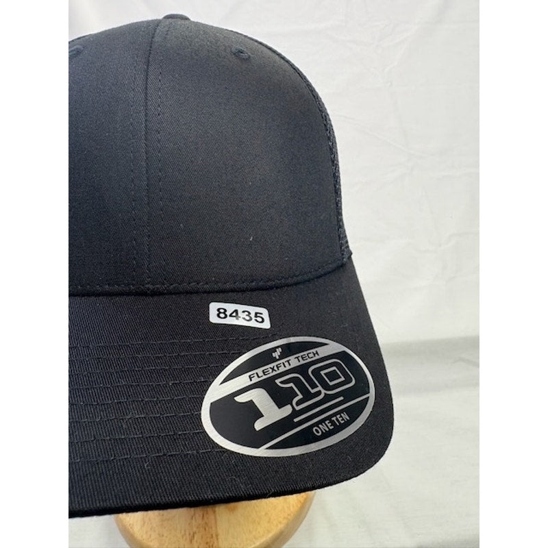 Port Authority Baseball Cap Flexfit 110 Mesh Snapback Hat Black Unisex OSFA