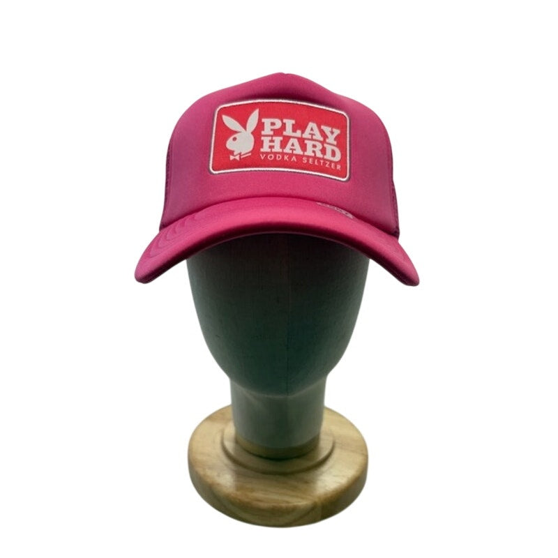 Play Hard Vodka Seltzer Mesh Trucker Hat Snapback Cap Pink Unisex Adult OSFM
